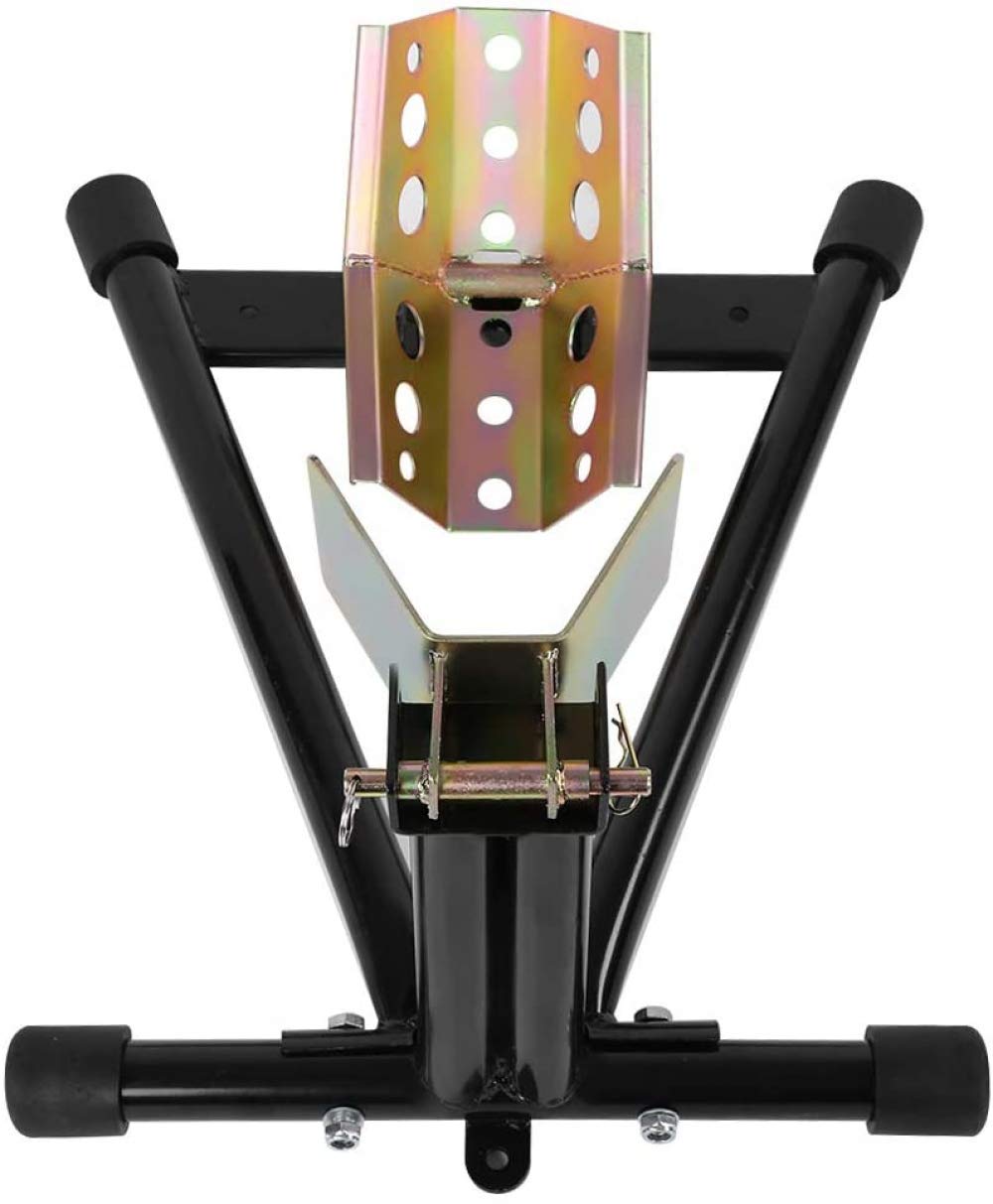 Motorcycle Bike Front Wheel Stand Motorbike Tire Rack Stand for 17-21Inch Wheel Steel Motorbike Wheel Chock Locking Stand System, Front Wheel Chock Parking Rack Display Holder