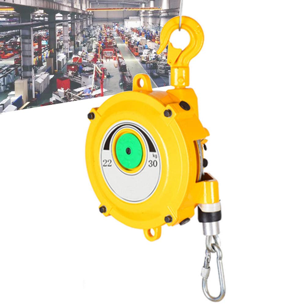 Spring Balancer Tool,Spring Balancer Retractable Tool Hanging Holder with Snap Hook for Pneumatic Tools,Multifunctional Auxiliary Tools(9 to 15kg