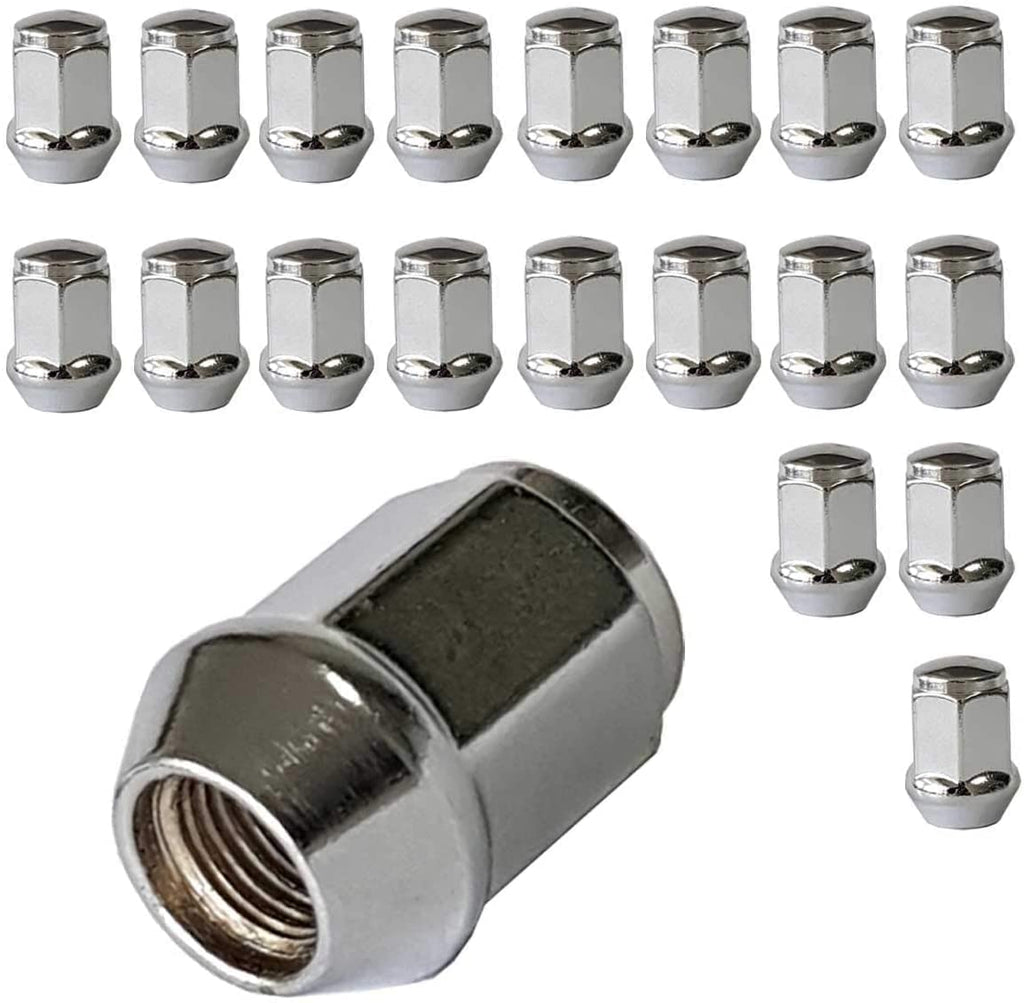 TRACER 20x Wheel Nuts M12 x 1.25 Taper Collar Closed 60° 34 Spanner Width 17 mm Compatible with Datsun, GO (AD0), GO+ (AD0)