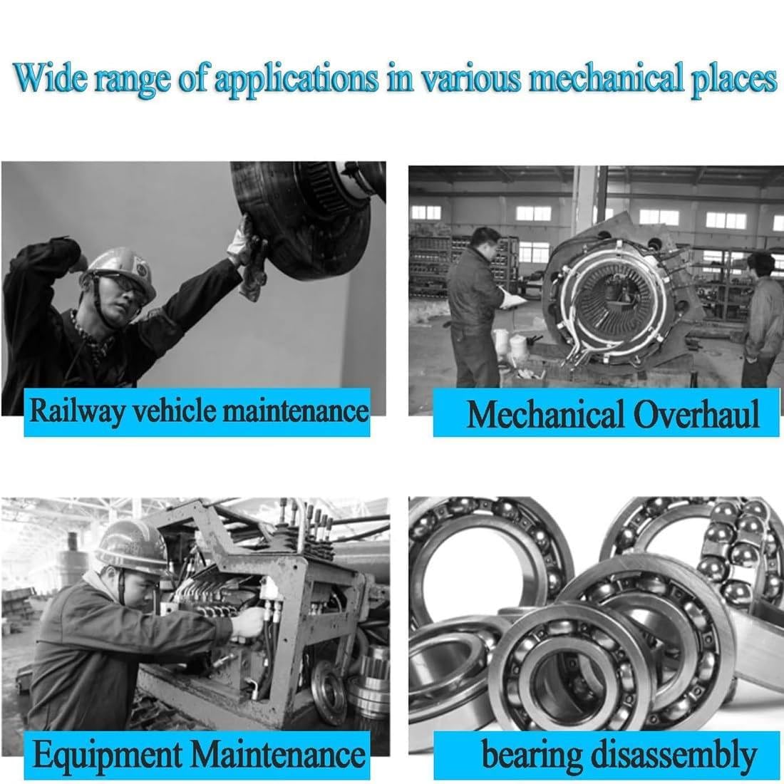 3 in 1 Pump Oil Tube Drawing Machine, 5T/10T/15T/20T Hydraulic Adjustable Wheel Bearing Pulling Separator for Hubs/Flange/Gears/Bearings,20T，15t