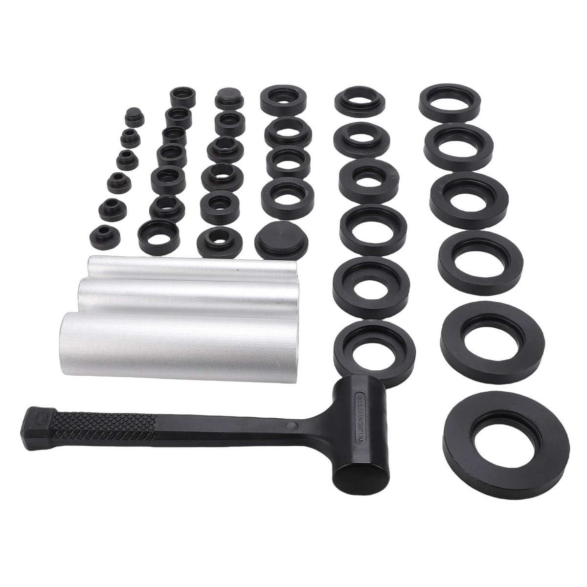 Bearing and Seal Installation Kit, 3 Metal Covers and Hammer