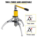 15 Ton Hydraulic Gear Puller, with Adjustable 3 Jaws Wheel Bearing Pulling Separator, Wheel Bearing Hub Removal Tool