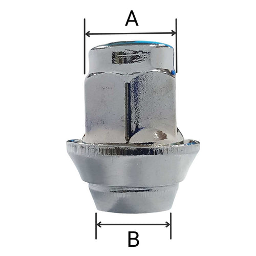 1x Wheel Nut M14 x 1.5 Taper Collar 60° SW 19 mm Compatible with Jaguar E-pace F-pace