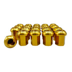 RISON Titanium Wheel Lug nut M14x1.5x32mm Titanium Ball Seat Closed End Lug Nuts with Socket Wrench Car Modification Accessories 20 Pcs Ultralight Wheel Nuts Burnt Blue Replacement for Porsche Wheels