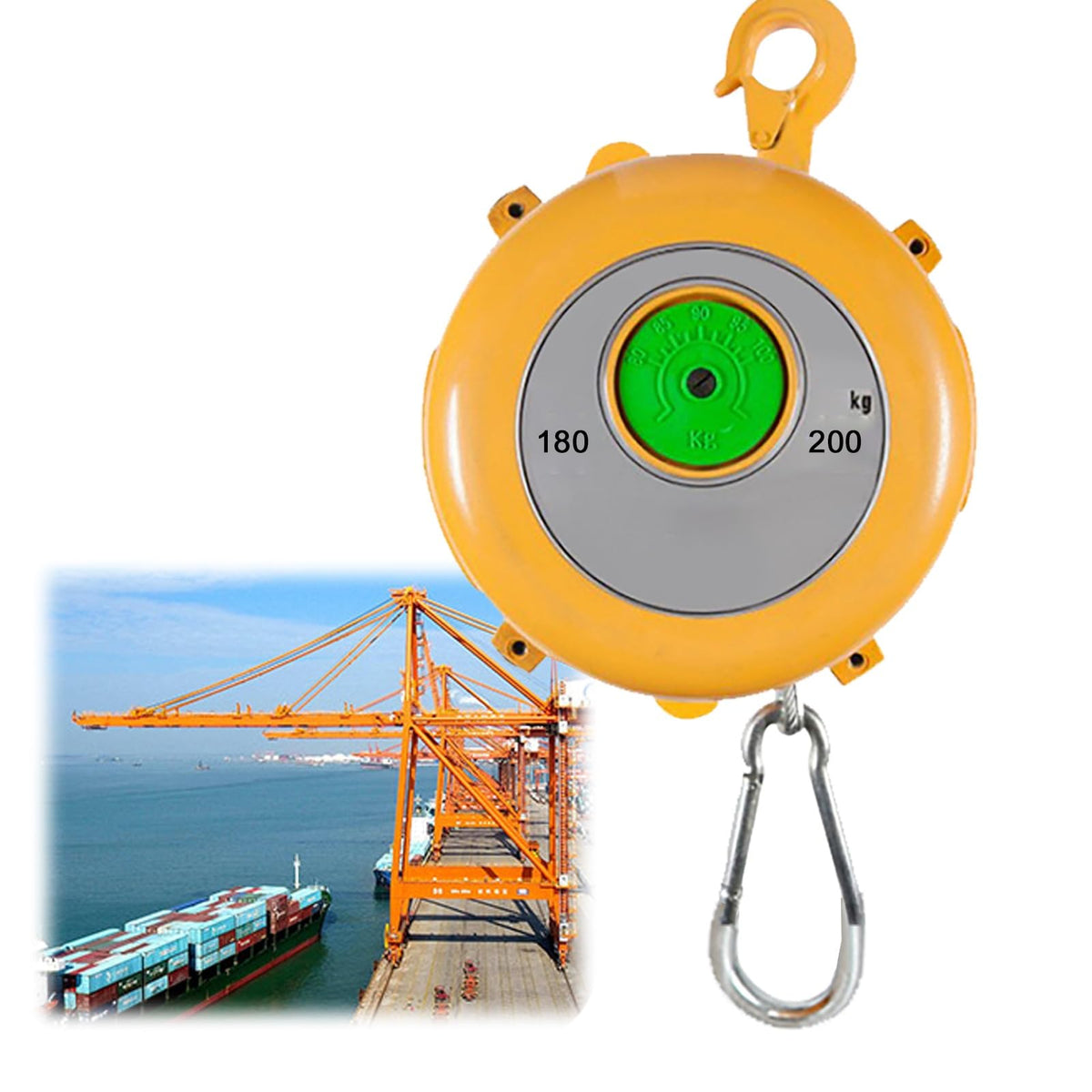 Load-Bearing Spring Balancer,Adjustable Spring Balancer Thick Steel Wire Rope Assembly Line Used for Hanging, Placing, Transporting and Dismantling Tools Etc.(22-30kg)