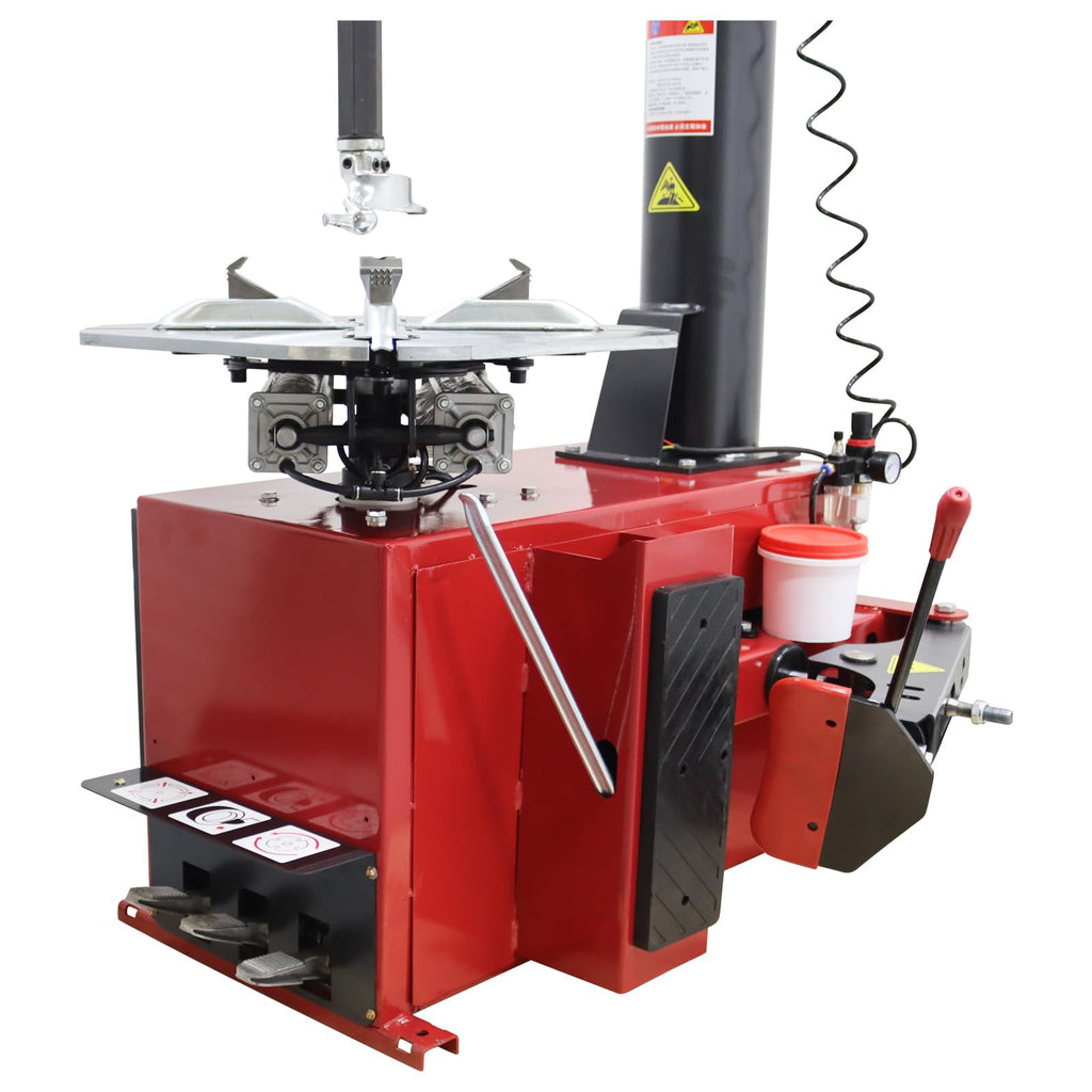 Tire Changer Machine with Auxiliary Arm Tire Changing Tool Heavy-Duty 24'' Tire Changer Wheel Machine for Car Repair Shops 110V 1.1KW