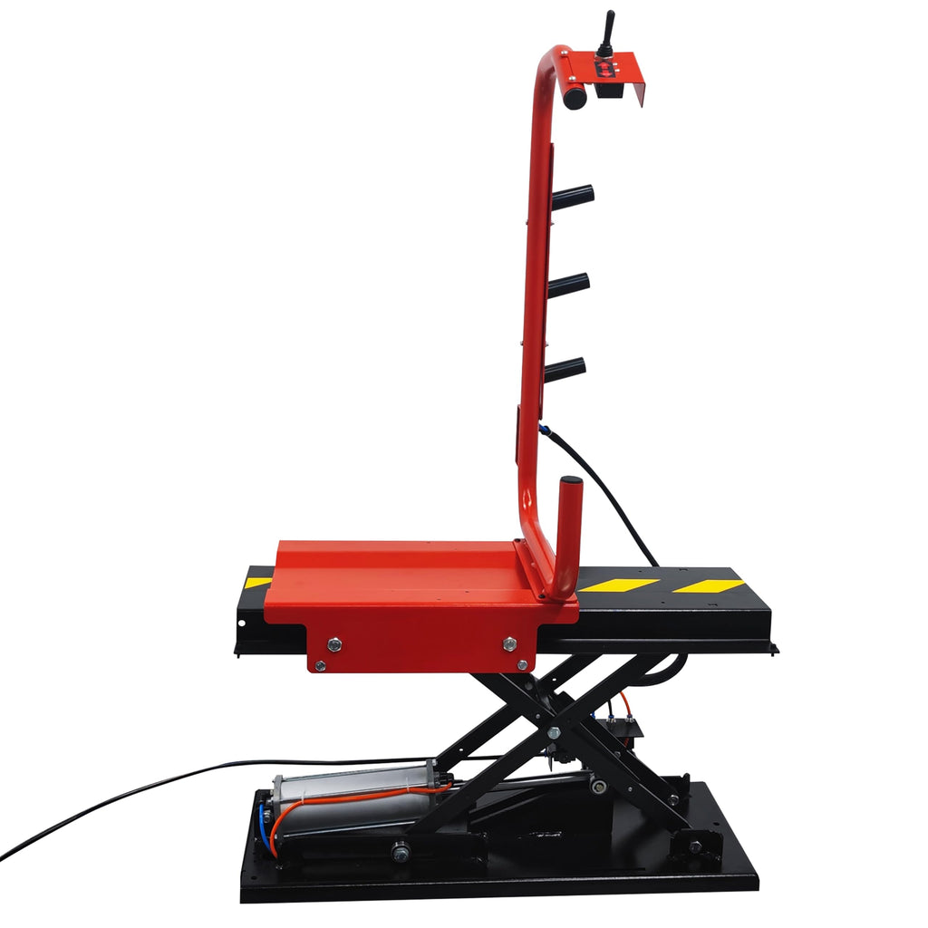 Tire Elevator Lifting Machine Pneumatic Tire Lift Balancing Machine Special Tire Support Device for Tire Dynamic Balancing Machine 6-8BAR Lifting Weight 165LBS