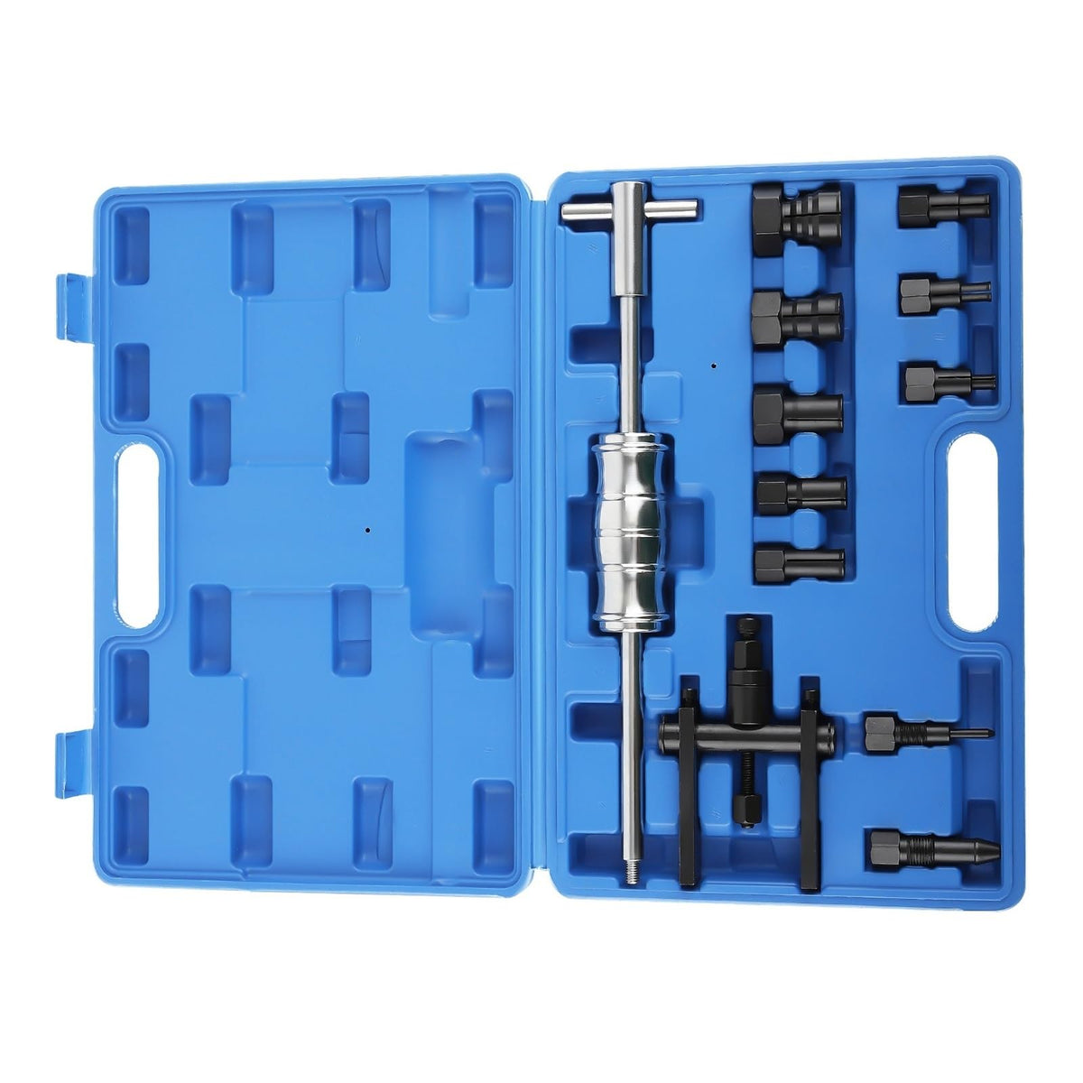 12pc 8-25MM Motorcycle Blind Inner Bearing Puller Tool Kit Slide Hammer Insert Internal Bearing Removal Tool Set