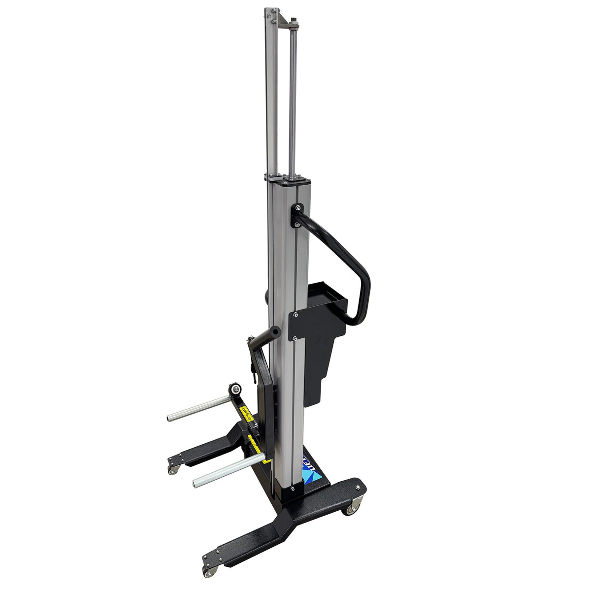 INTSUPERMAI Pneumatic Tire Wheel Lifter Dolly, 143.3LB Max Load Capacity, 3.9ft Lifting Height, Compressed Air Operated Tire Mounting Dismounting Hoist for Auto Repair Garage Tire Service Station
