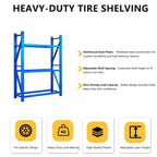 Heavy Duty Tire Storage Rack, 2000lbs Capacity, Adjustable Shelf Height, Tool-Free Assembly, 3-Tier Freestanding Tire Storage Rack for Garage(47.2"x23.6"x78.7")