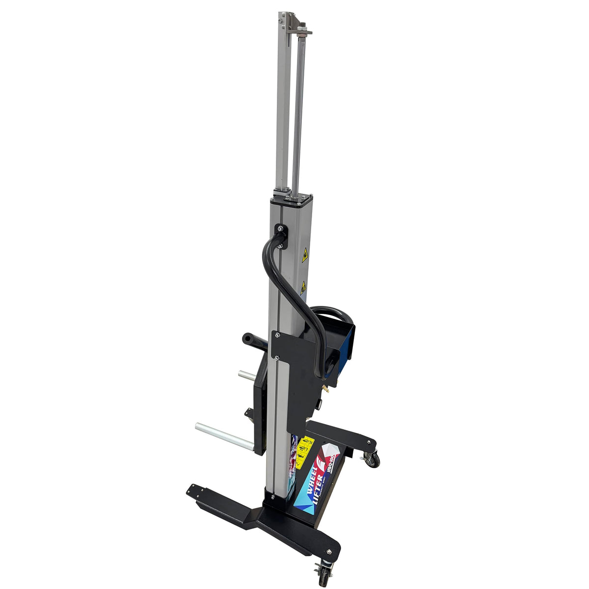 INTSUPERMAI Pneumatic Tire Wheel Lifter Dolly, 143.3LB Max Load Capacity, 3.9ft Lifting Height, Compressed Air Operated Tire Mounting Dismounting Hoist for Auto Repair Garage Tire Service Station