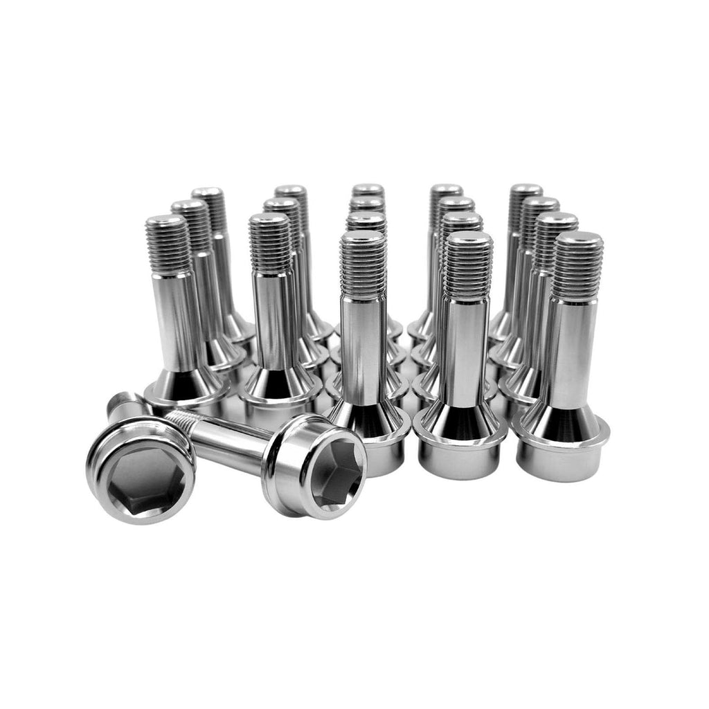 RISON Titanium Wheel Lug Bolts M14x1.5x52/67mm Lug Bolts Aerospace Grade 6AL4V Lightweight and Durability Lug Bolt Car Accessories for Ferrari Pack of 20pcs (Original, M14X1.5X67mm)