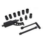 Heavy Duty Torque Multiplier Wrench Set with 9 Sockets, Labor Saving Alloy Steel 1 Inch Lug Nut Remover Wrench for Big Trucks, Producing 4800 NM Torque Output