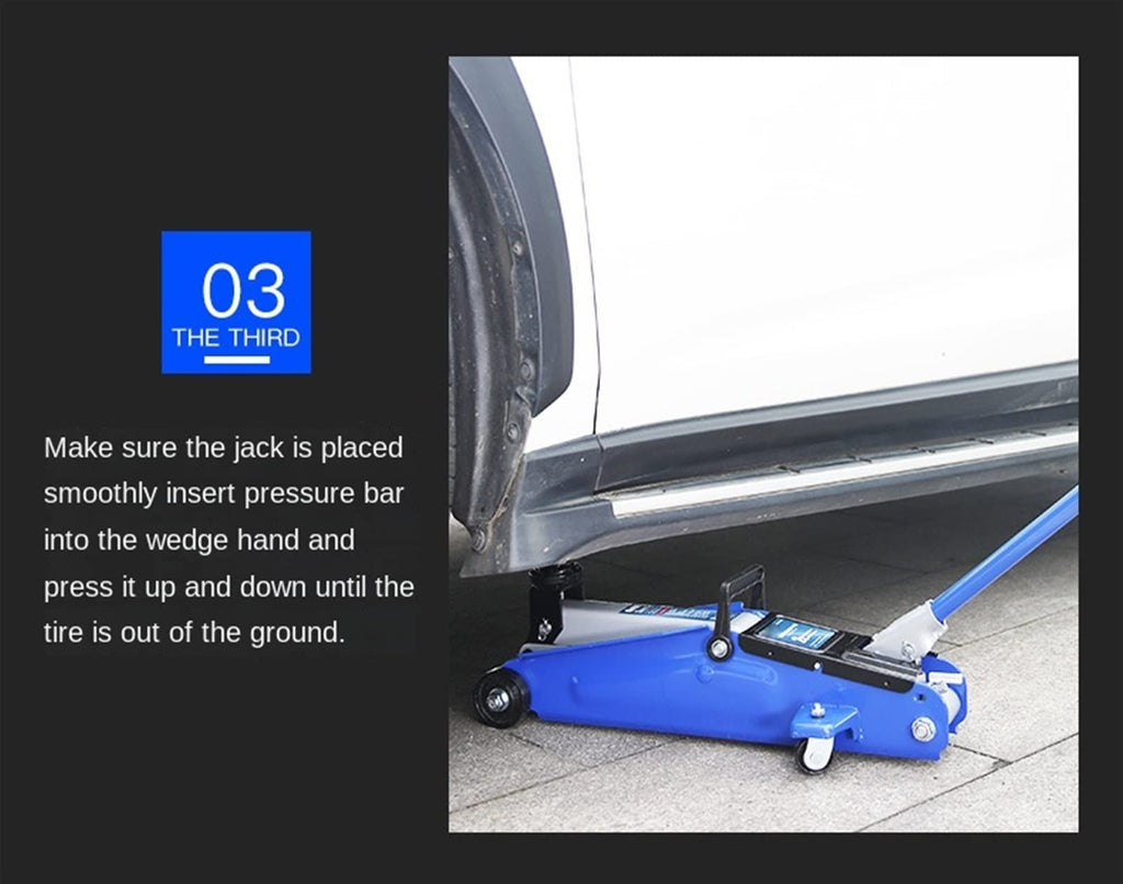 Horizontal Hydraulic Jack 2t Car Jack Car with On-Board Hydraulic Jack 2t Tire Changing Tool