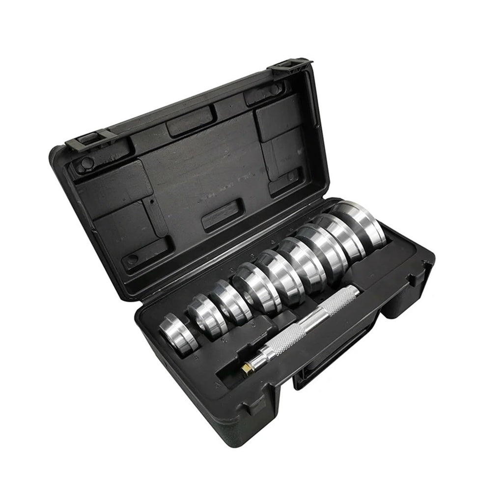 10pcs Axle Bushing Bearing Race Seal Install Driver Set Wheel Bearings 9 Discs & Drive Aluminium Auto Car Tool