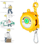 Spring Balancer Tool Balancer with Hook and Wire Rope with 1.5m Wire Rope and Hook Hanging Holding Equipment, for Assembly Line, Workshop and Automotive Equipment,50-60kg