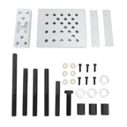 Universal Drill Press Support Plate Set, 30 Ton Wheel Hub Bearing Bushing Removal Installation Tool, Adjustable Heavy Duty Base with Anti Slip Fixture for Auto Repair