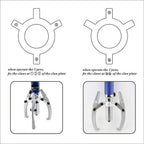 Hydraulic Crimping, YL-20Ton Hydraulic Gear Puller Adjustable 3 Jaws Wheel Bearing Pulling Separator 3 In 1 Pump Wheel Bearing