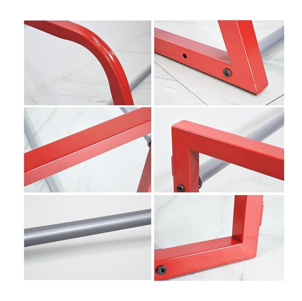 Tyre Rack Wall Mount Tire Storage Rack, Red Metal Tire Garage Multi-Tire Stand, for Home, Workshop, Apartment, Car Shop