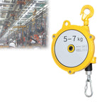 1.5m Heavy-Duty Retractable Spring Balancer Tool with Hook - Ideal for Workshop, Assembly Line & Automotive Use (9-15kg Load Capacity)