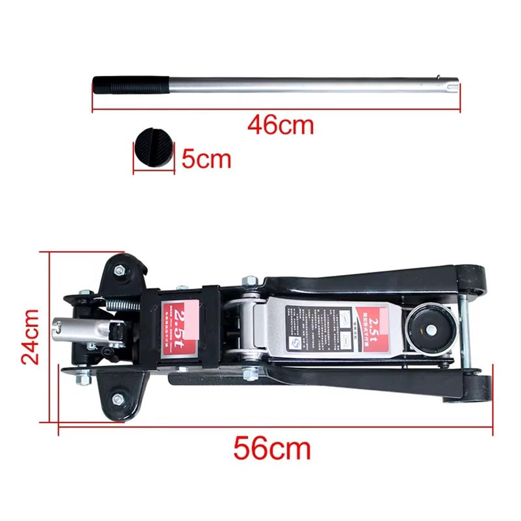 Hydraulic Jack Car 2.5Ton Ultra Low Position Single Pump Auto Sedan Hydraulic Floor Lifting Jack Wheel Stand Tire Repairing Tools,