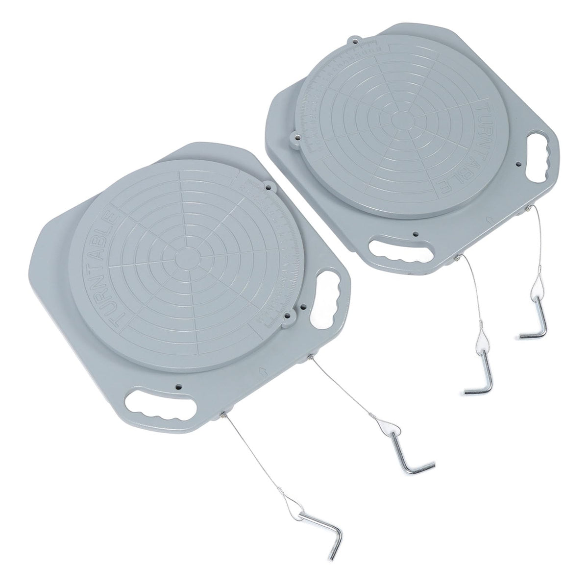 Wheel Alignment Turn Plate 5 Ton Capacity 360 Degree Rotation 2.4in Sliding Distance Wheel Alignment Turntable for Vehicle Van