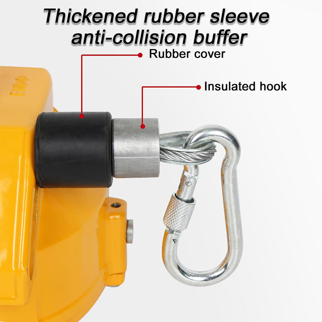 Load-Bearing Spring Balancer,Adjustable Spring Balancer Thick Steel Wire Rope Assembly Line Used for Hanging, Placing, Transporting and Dismantling Tools Etc.(22-30kg)