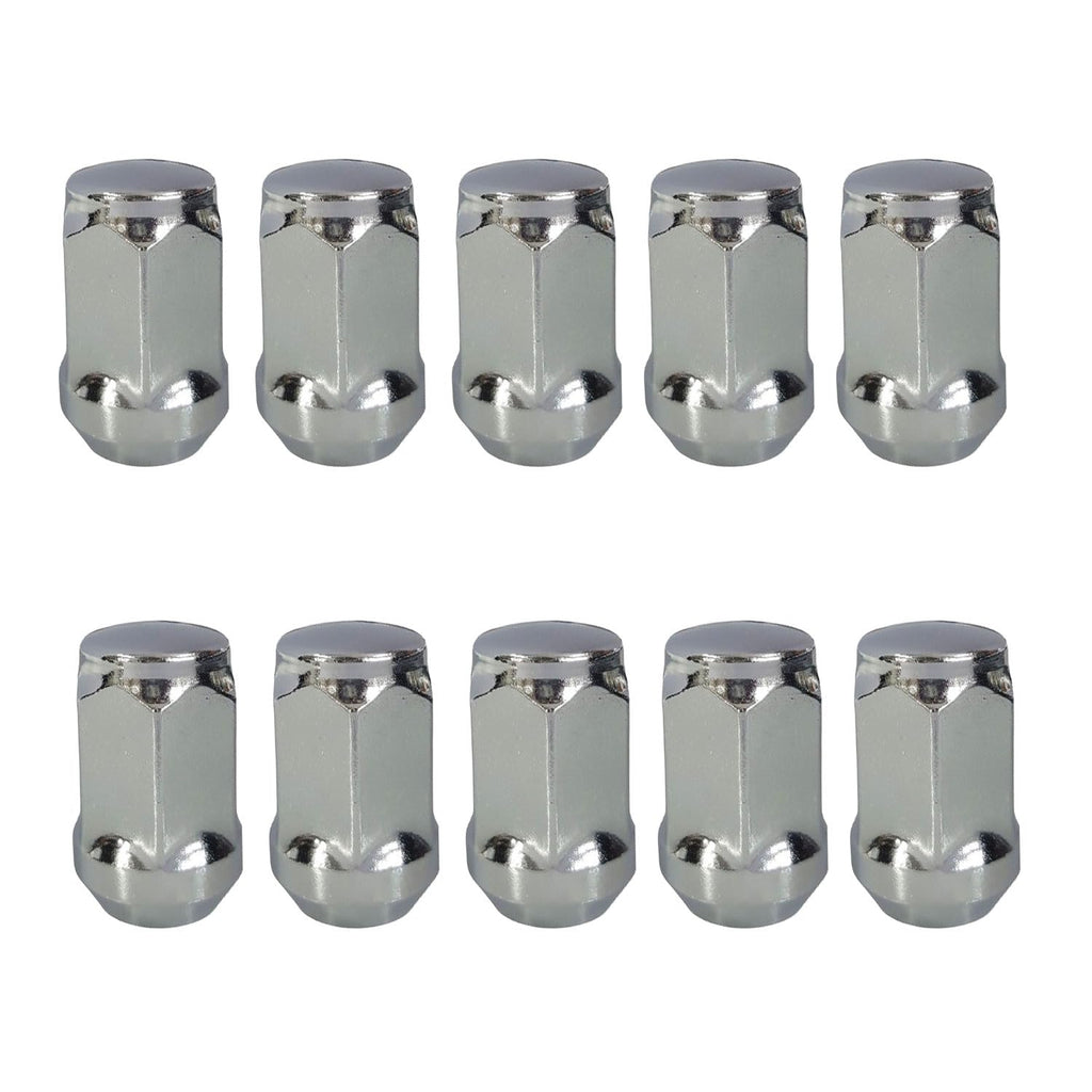 TRACER 10x Wheel Nuts M14 x 1.5 Taper Collar Closed 60° 35 mm | Spanner Width 19 mm Compatible with Ford Edge II 15 AWD Galaxy III 15 Galaxy III 15 4X