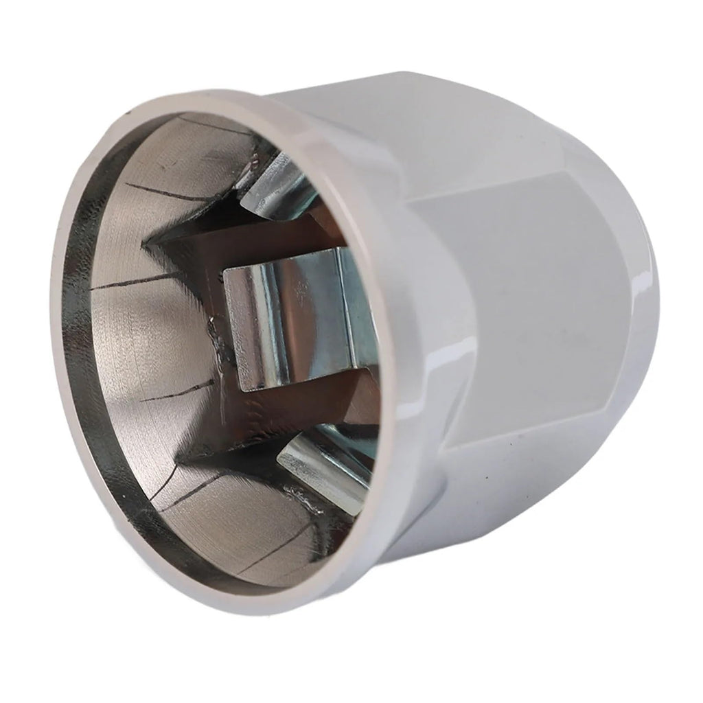 Lug Nut Covers 33mm - Chrome Secure Flanged Caps, Set 40, Compatible with Trucks, Trailers, and Various Vehicles