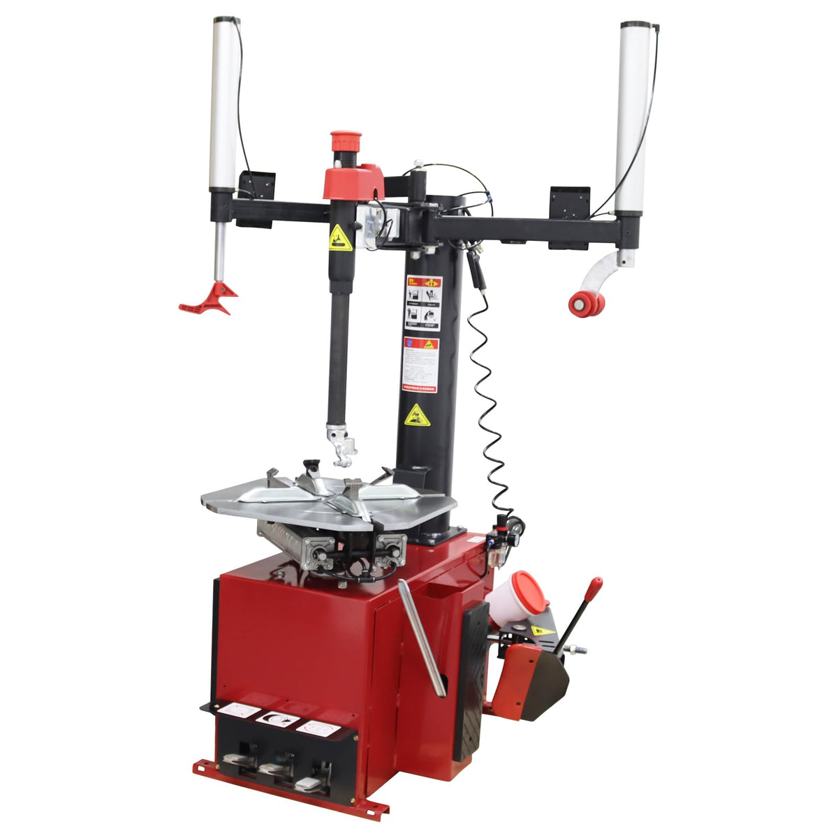 Tire Changer Machine with Auxiliary Arm Tire Changing Tool Heavy-Duty 24'' Tire Changer Wheel Machine for Car Repair Shops 110V 1.1KW