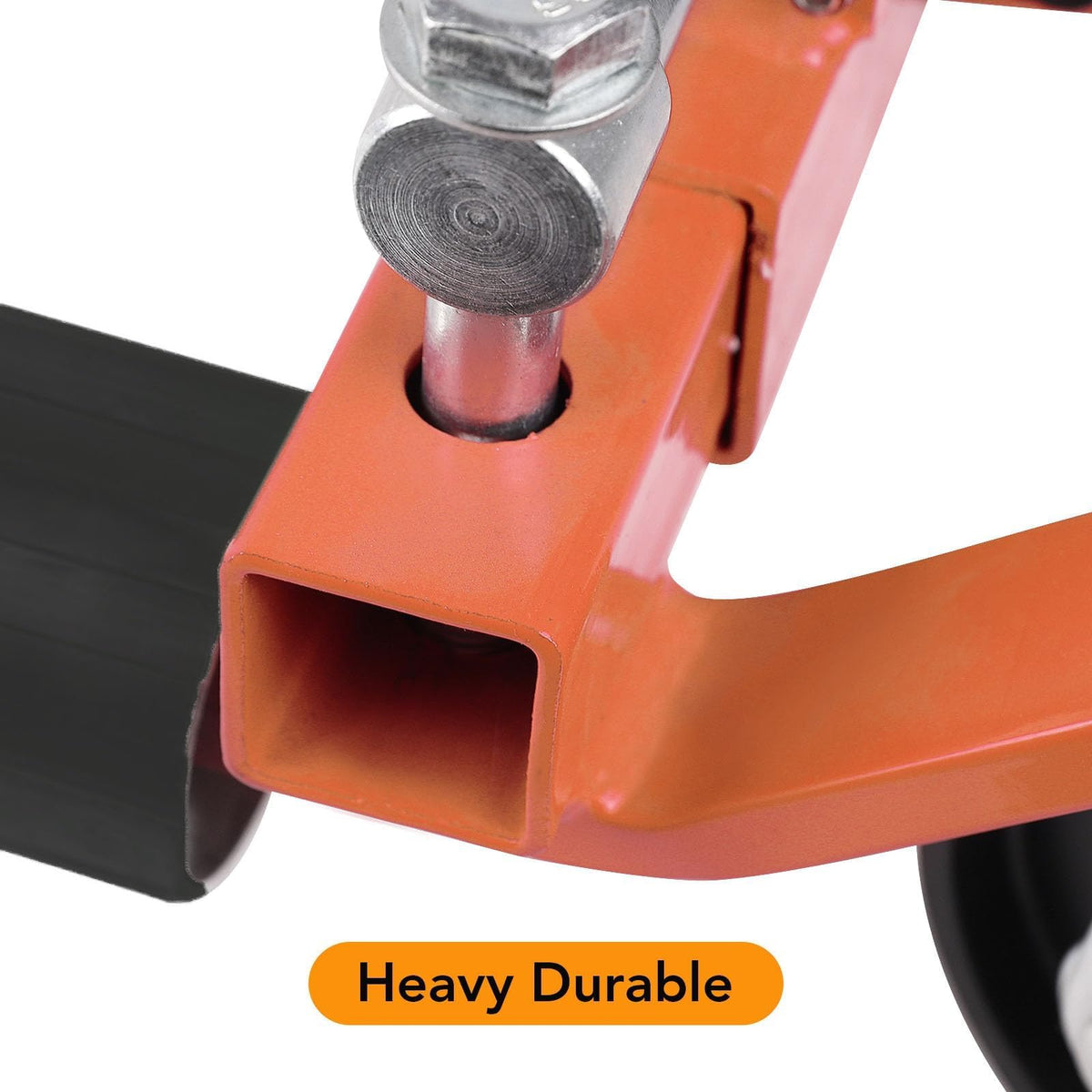 2 Pack Hydraulic Car Wheel Dolly Ratchet Tire Positioning Jack Iron