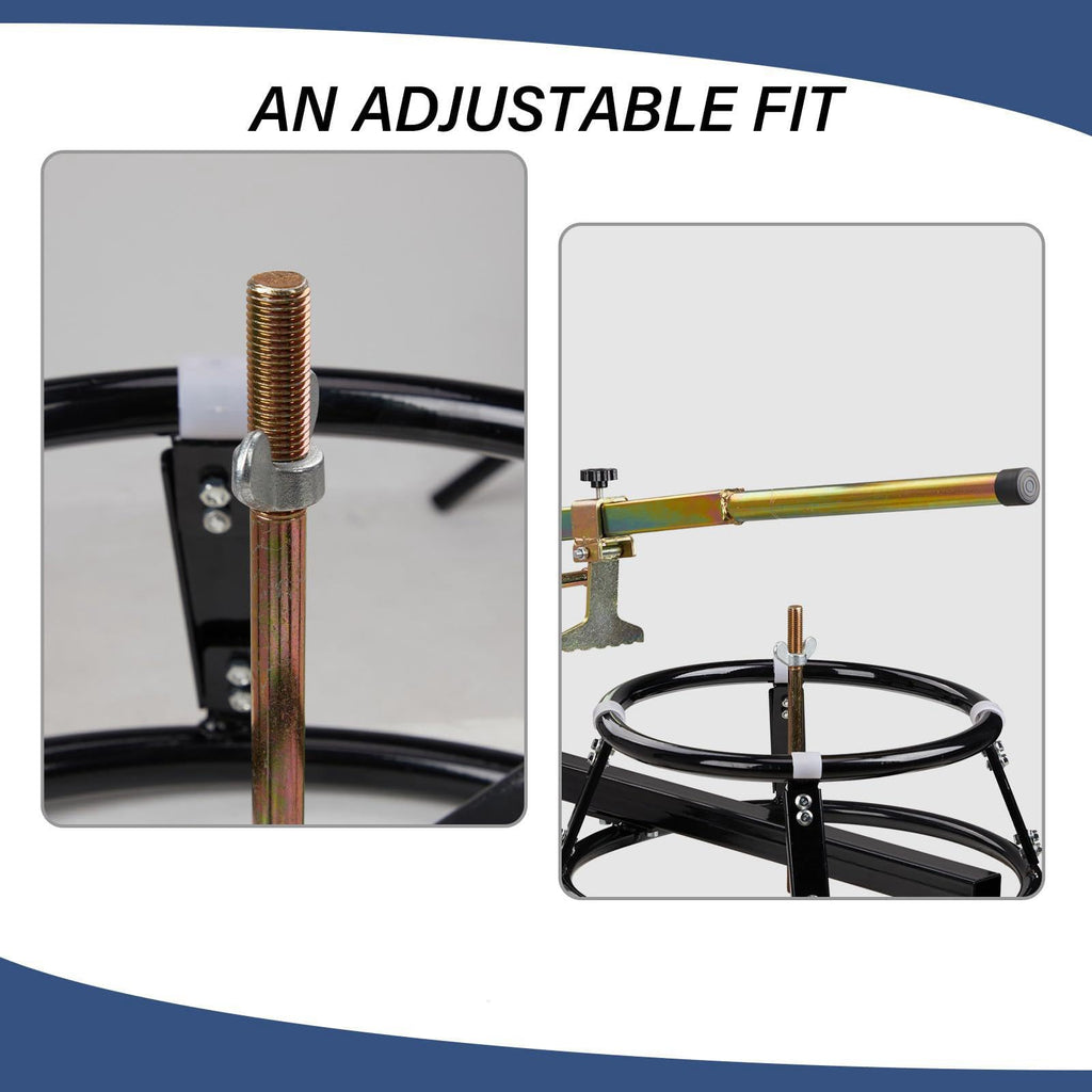 Motorcycle Tyre Changer Manual Tire Change Stand with Adjustable Lever Metal Practical Design Portable Easy to Use Suitable for Motorbike
