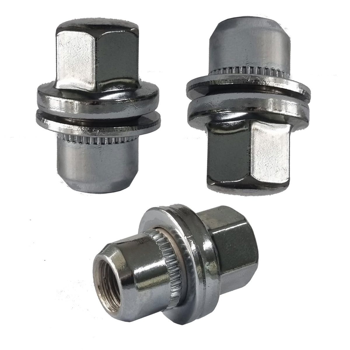 TRACER 10x Wheel Nuts M14 x 1.5 Flat Collar 34 mm | Spanner Width 22 mm Compatible with Land Rover Defender 110 4WD L663 Defender 110 Stat