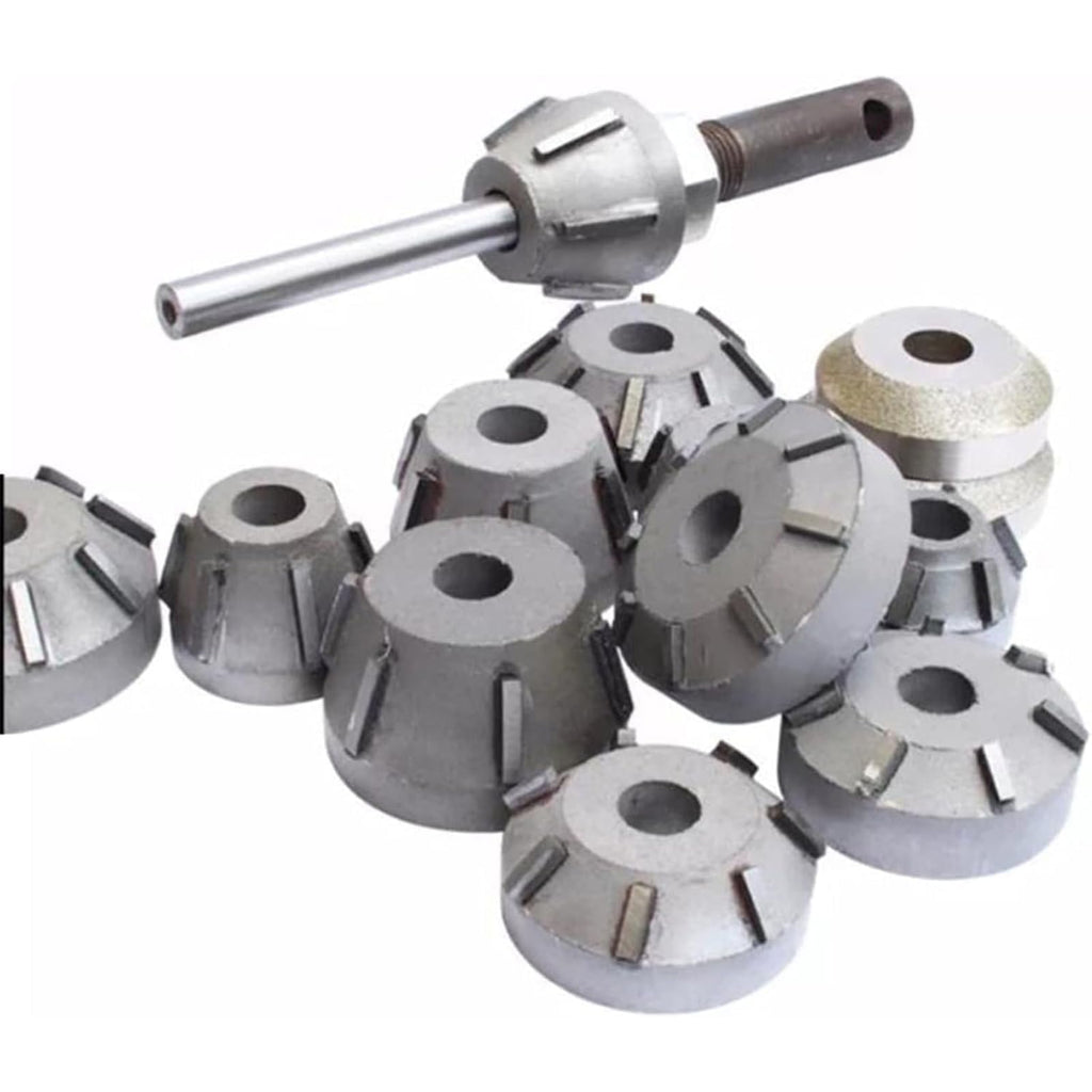 Universal Cemented Carbide Valve Seat Reamer(40pcs), Valve Repair Tools, High Precision, Not Easy to Deform, with Storage Box + Grinding Head, for Valve Repair,40pcs
