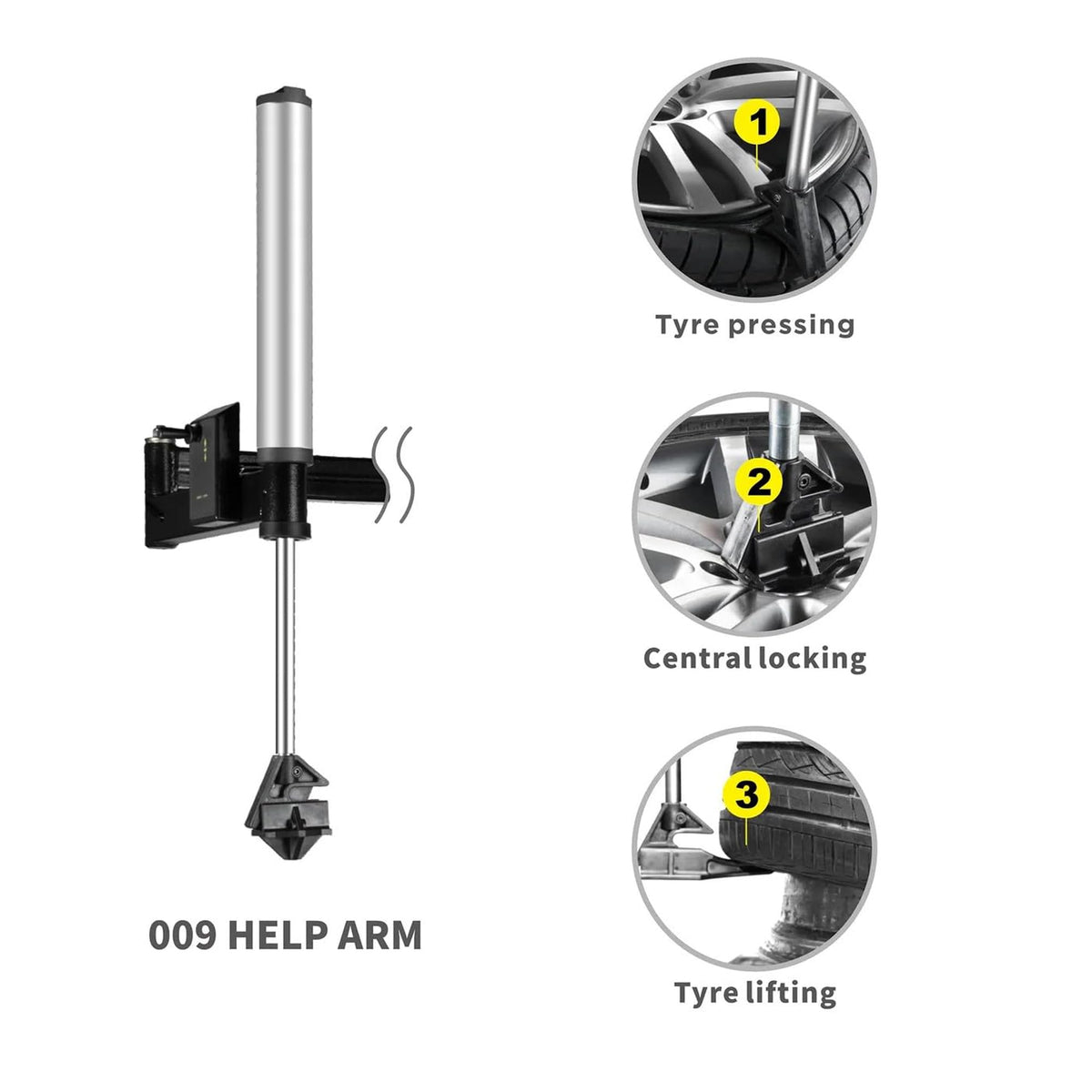 THA-28 Semi-Automatic Swing Arm 009+098 Help Arms Tire Changer