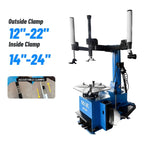 ME-T530Z Double Arm Tire Changer Machine ME-B620T Wheel Balancer Machine Combo 12"-24 Inch Rim Range 2.0HP Motor, 1g Balancing Precision Professional Tire Repair Equipment