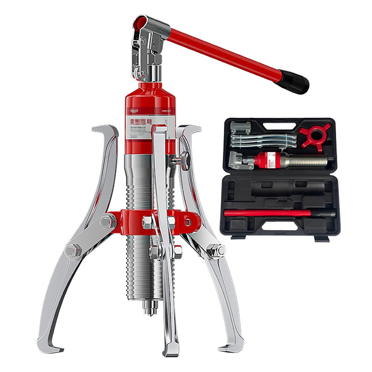 Hydraulic Gear Puller Kit - 2/3 Jaw Wheel Bearing & Pulley Separator Tool for Vertical & Horizontal Removal - Industrial Hydraulic Pulling Equipment
