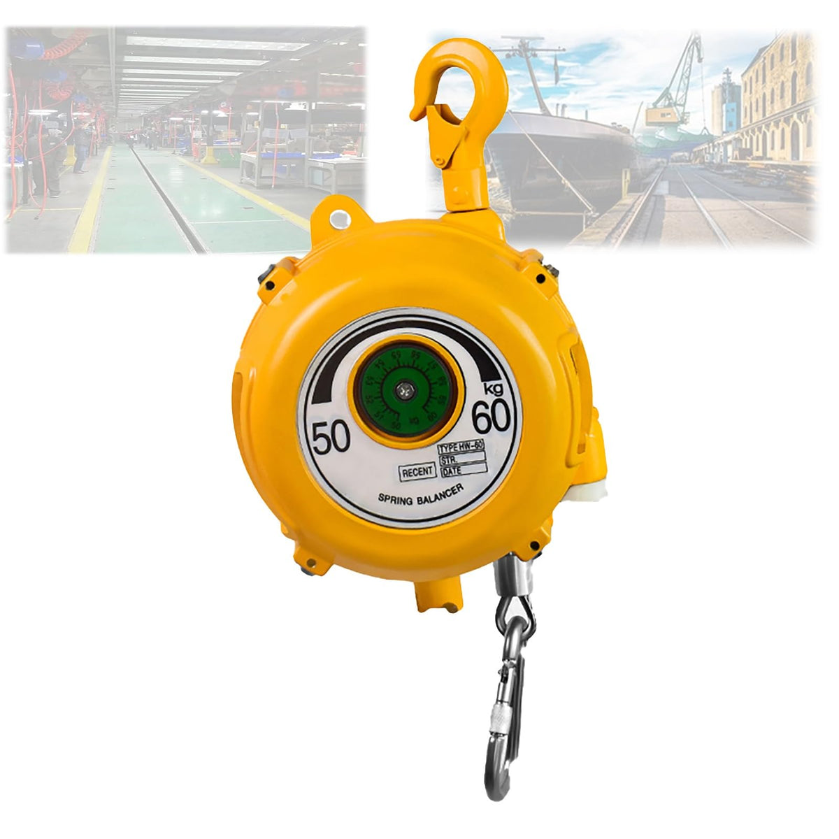 SPABOY Tower Type Spring Balancer, Heavy Duty Tool Balancer with Self-Locking Function, Iron Hanging Balancer,Hanging Holder 1.5 M Wire Rope, for Hanging Equipment Parts Welding Etc. (Size : 15-22kg)