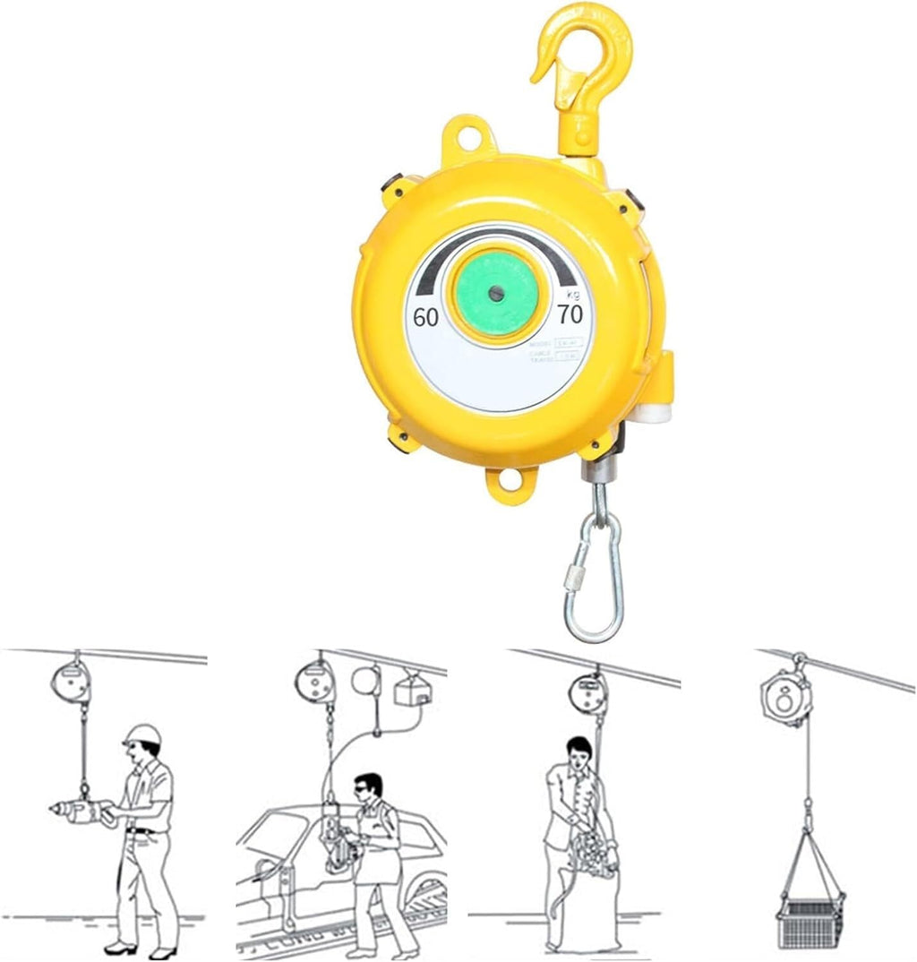 Spring Balancer Tool Balancer With Wire Rope And Hook For Workshop And Automotive Equipment (Size : 60-70kg)