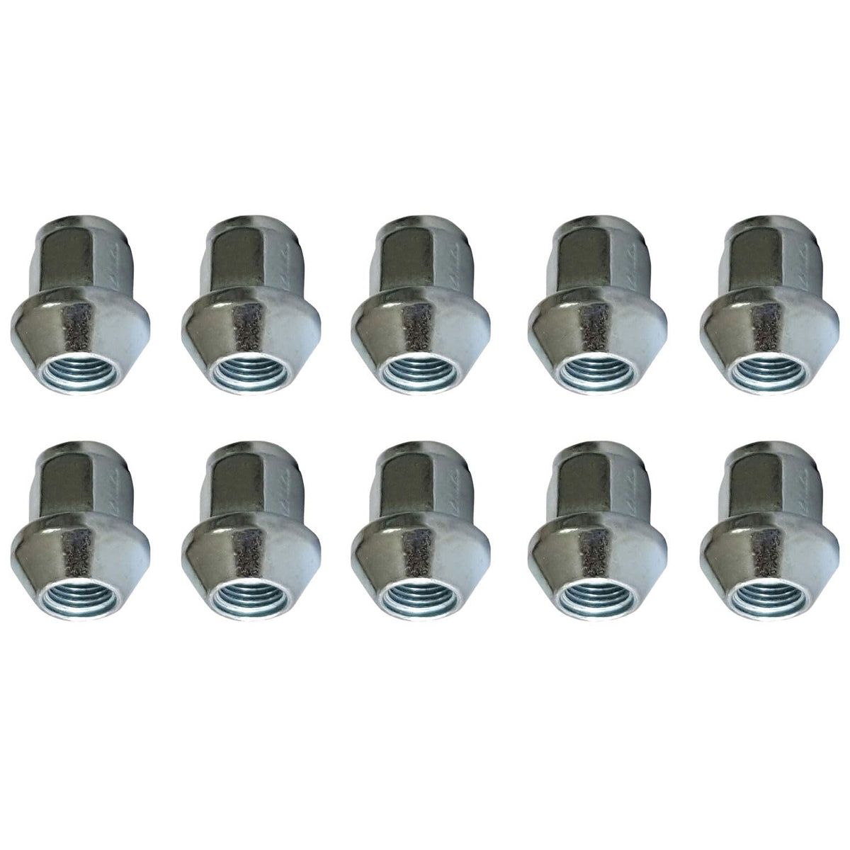 TRACER 10 x Wheel Nuts M12 x 1.25 Taper Collar Closed 60° 28 mm Spanner Width 17 mm Compatible with Chevrolet Matiz M2 Spark 1M Spark M2 Spark M4 Spar