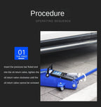 Horizontal Hydraulic Jack 2t Car Jack Car with On-Board Hydraulic Jack 2t Tire Changing Tool