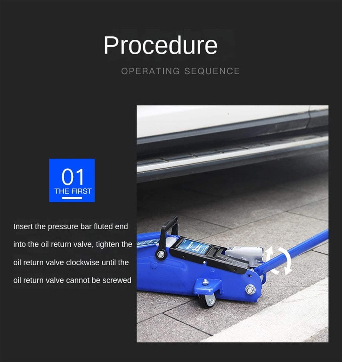 Horizontal Hydraulic Jack 2t Car Jack Car with On-Board Hydraulic Jack 2t Tire Changing Tool