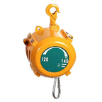 Spring Balancer, Iron Hanging Balancer,1.5m Length Tool Balancer with,Adjustable Balancer Retractor Hanging Holding,Equipment in Yellow(3-5 kg)