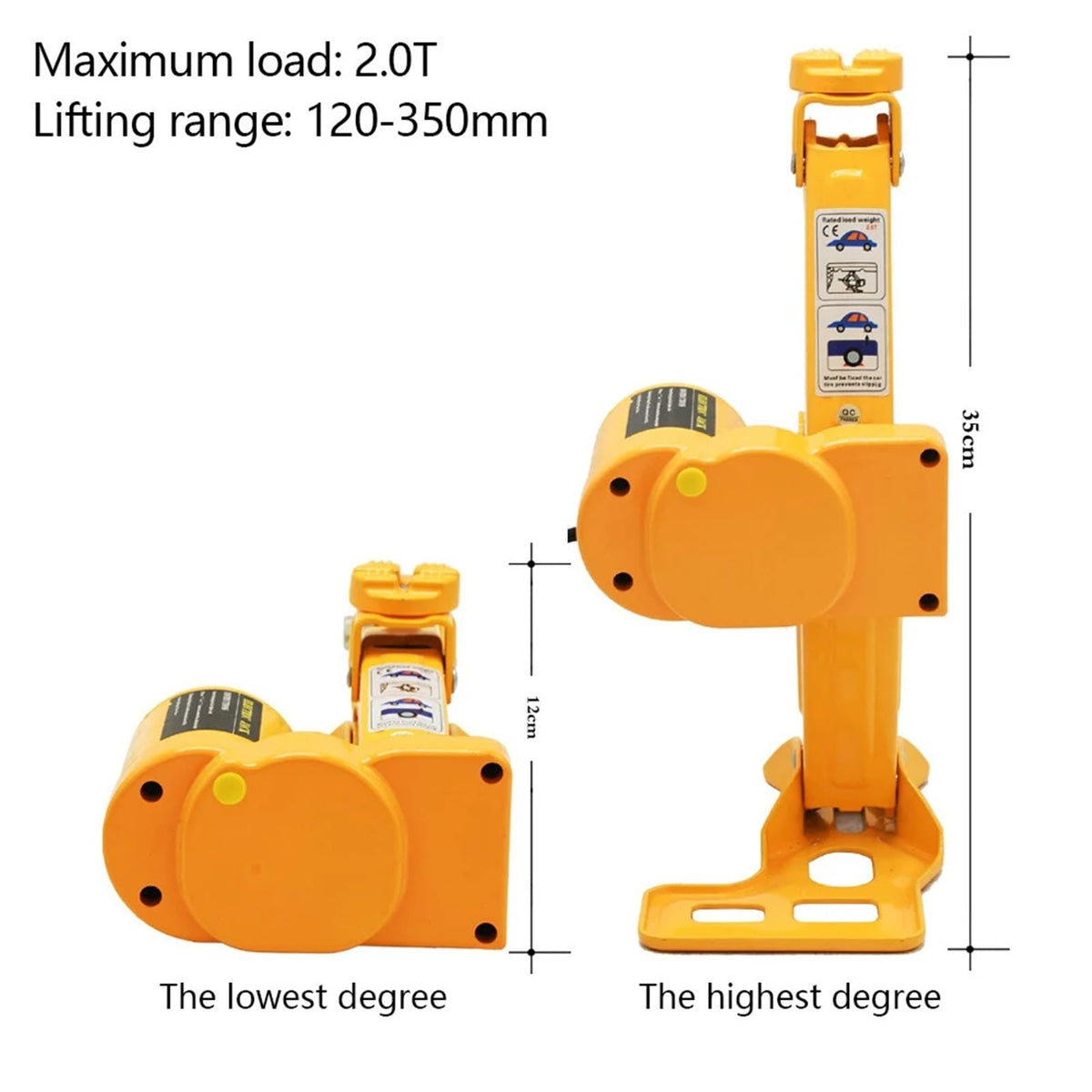 Portable Scissor Jacks Automatic Lifting 2Ton Machinisms Lift Jack Wheel Disassembly Replacement Aid Tools Car Jacks