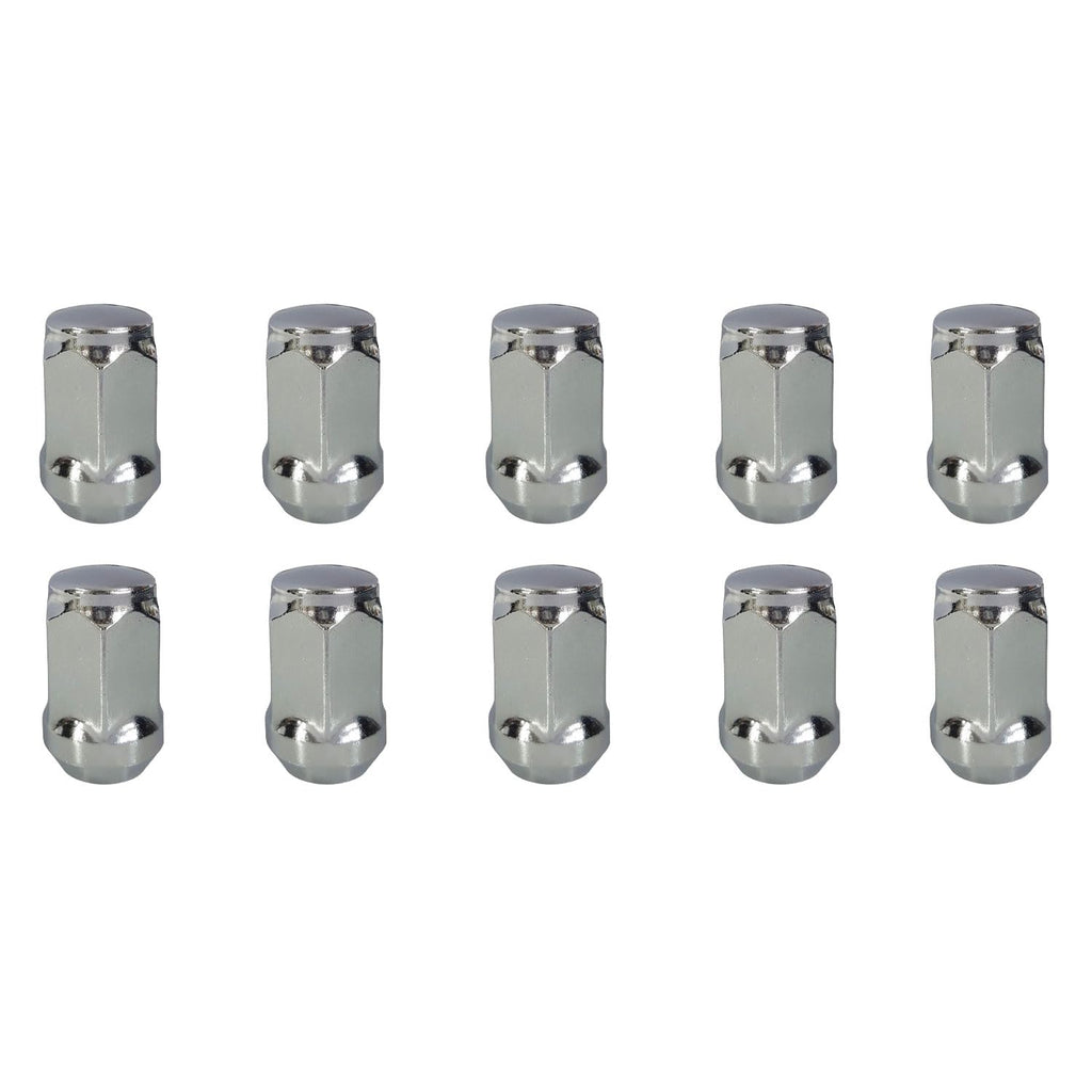 TRACER 10 x Wheel Nuts M12 x 1.5 Taper Collar Closed 60° 35 mm Spanner Width 19 mm Compatible with Volvo C30 C30 Electric C70 II Cabrio S40 II