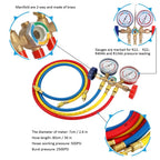Refrigerant Manifold Gauge Air Condition Refrigeration Set Air Conditioning Tools with Hose and Hook