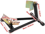 Motorcycle Bike Front Wheel Stand Motorbike Tire Rack Stand for 17-21Inch Wheel Steel Motorbike Wheel Chock Locking Stand System, Front Wheel Chock Parking Rack Display Holder