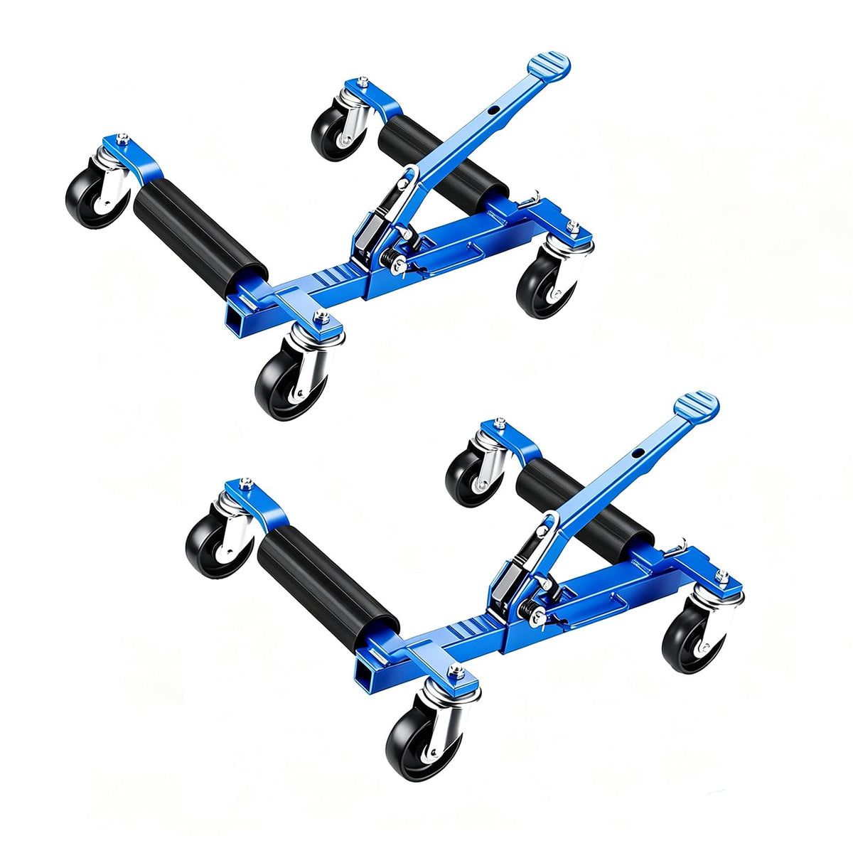 Takywep Mechanical Car Wheel Dolly Jack Set of 2, 3000 Lbs Blue
