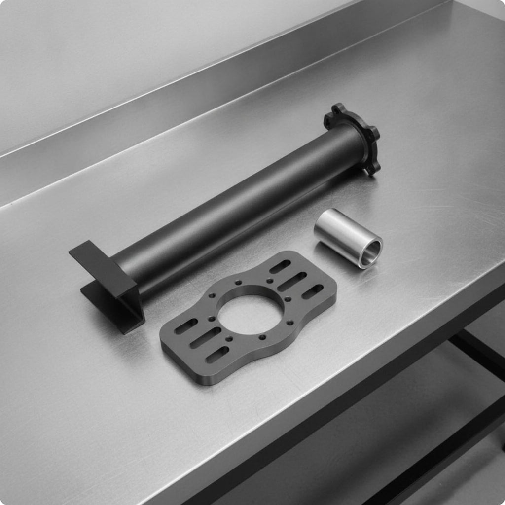 Wheel Bearing Puller Tool for Front Rear Axle with 300 Ml Dark Adapter and 65 Mm Silver Sleeve Suitable for Auto Repair Shop SUV Maintenance