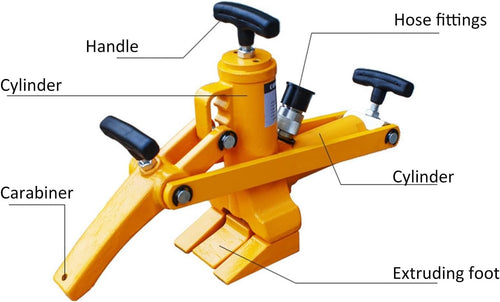 10,000 Psi Air Hydraulic Tire Bead Breaker w/Foot Pump and Air Hose,2.3l Reservoir,Heavy Duty Bead Breaker for Tractor Trucks and Lawn Mower